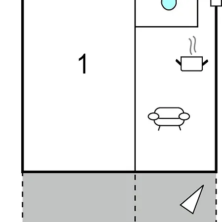 Lägenhet One-bedroom In Hodilje Hodilje